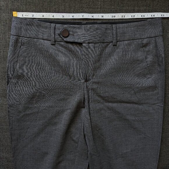 Vince Tab Front Leather Accent Trousers with Ankle Zip - Picture 10 of 13